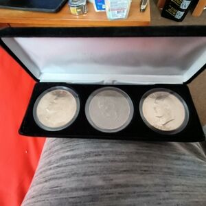 Eisenhower Bicentennial Coins Set of Three With Case